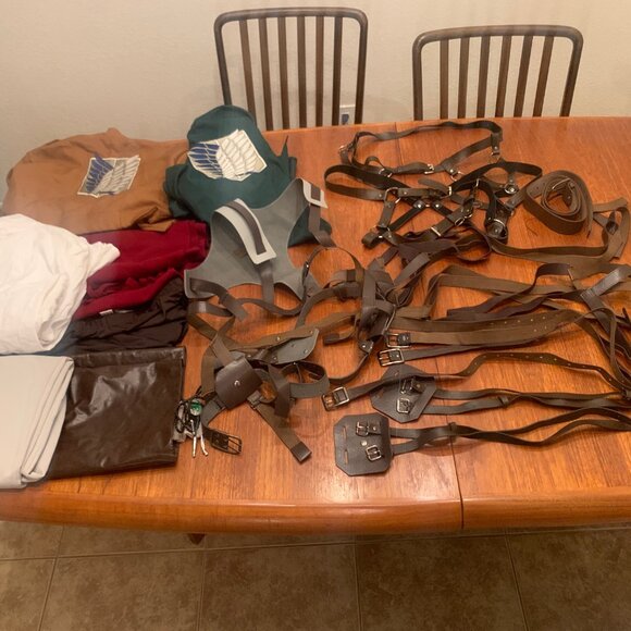 Deluxe Mikasa Ackerman Attack on Titan Cosplay Costume Halloween, XL - Picture 5 of 13